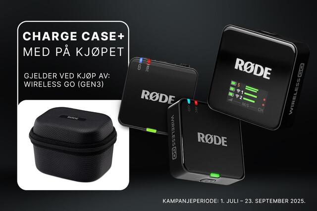 Røde Wireless GO med case på kjøpet